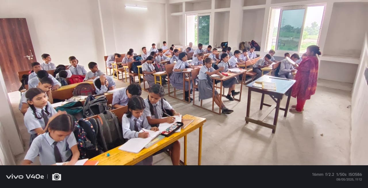 Students learning in classroom