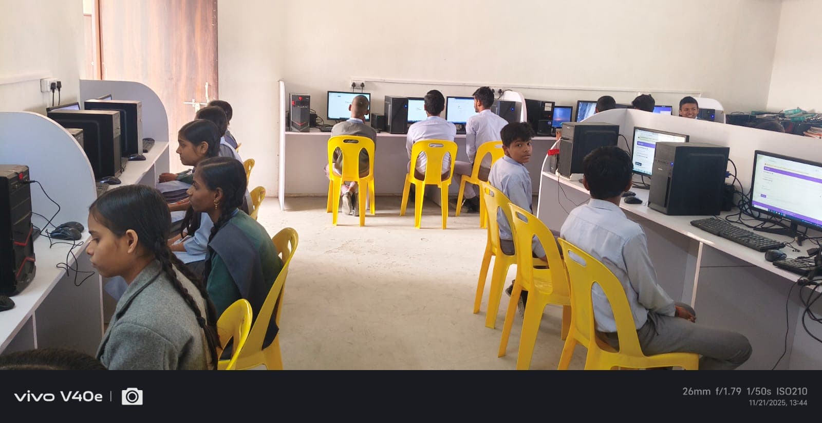 Students in computer lab