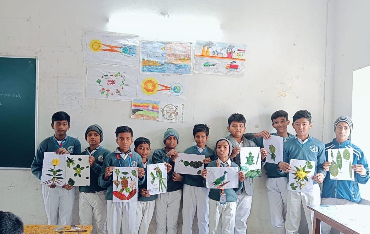 Student artwork display